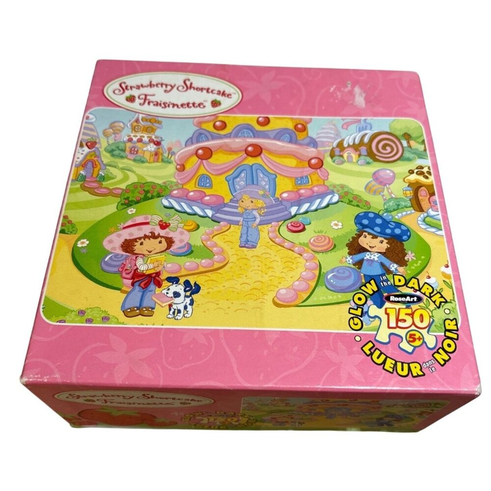 Strawberry Shortcake Puzzle Glow-In-The-Dark 150 Piece Back To School 2004 Rose